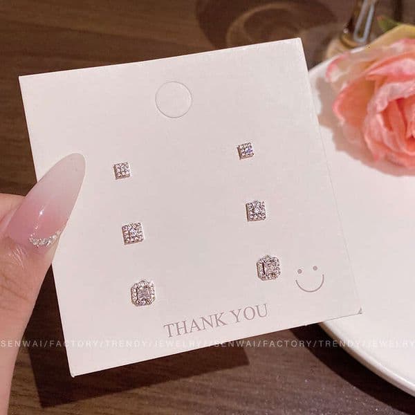 Designer Jewelry Luxury Jewelry Light Luxury Exquisite Zircon Earrings For Women, Niche Design With A High-End Feel, Face-Slimming Earrings, Stylish And Versatile Ear A