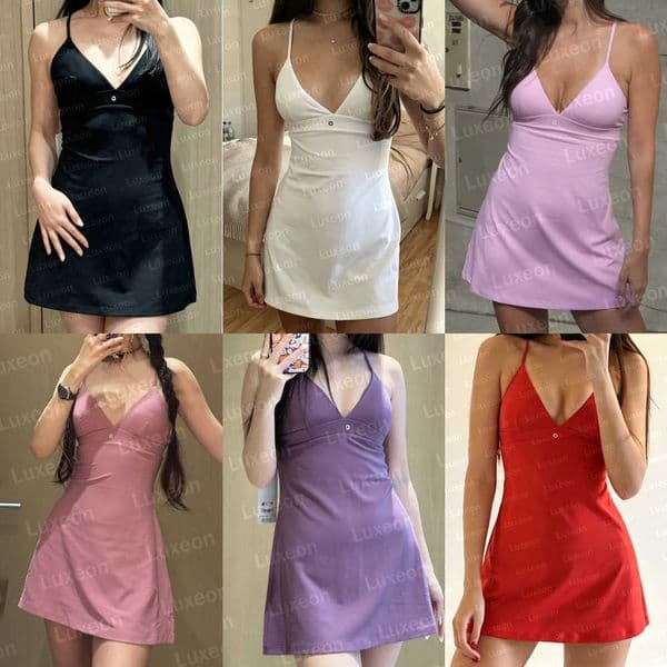 Designer Airbrush Splendor Dress Yoga Women Streamlined Tennis High Quality Skirt Summer Fashion Workout Set Top Haul Black Pink Gym Size S-XL Y260603