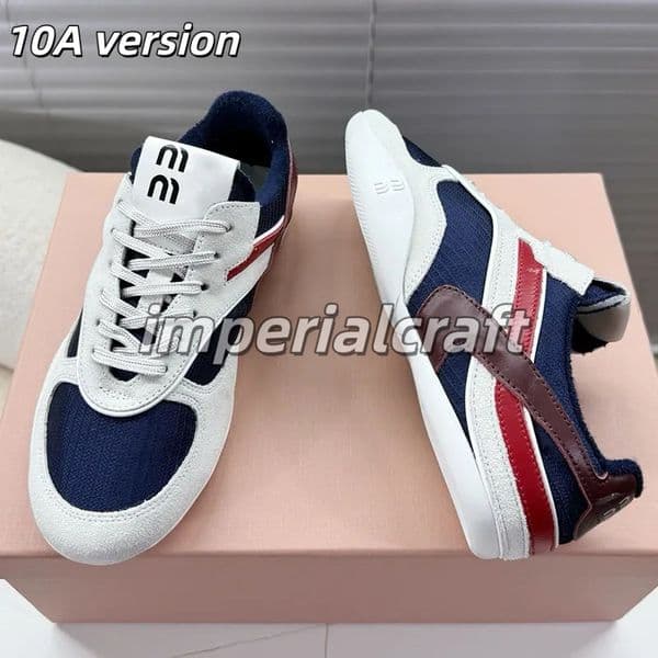 2026 Premium Shoes Designer Classic Suede Leather Casual Sports Sneakers MM White Shoes Fashionable Mens THE RUNWAY Shoes Outdoor Running Training Shoes 88a
