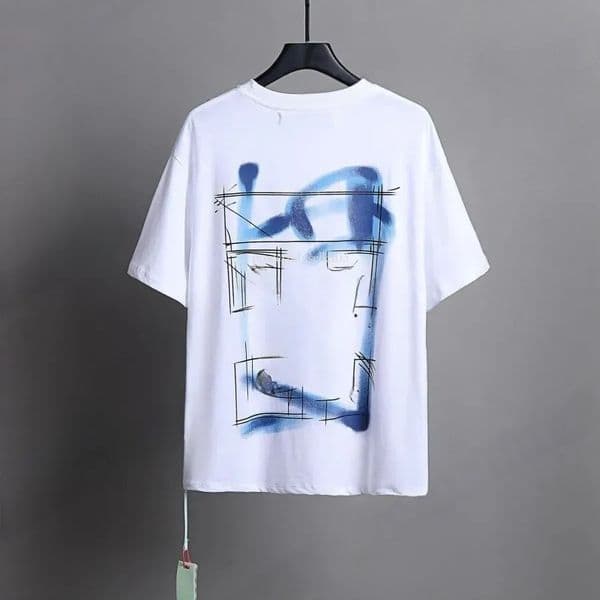 Off Whitte Men Designer T Shirts For Hip Hop Rock Gothic Trendy Short Sleeve Loose Casual Daily Offes White Streetwear High Street Outdoor Party Male Basic Tee 858