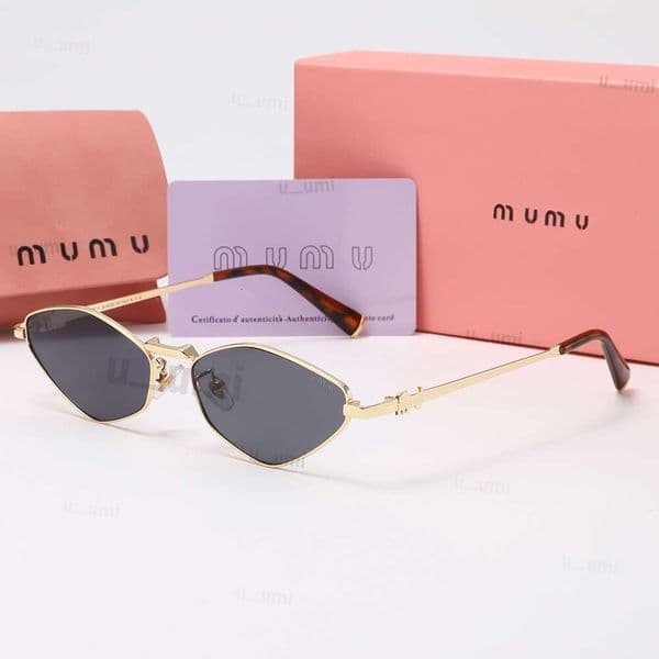 Designer sunglasses for women Oval Cat Eye Narrow Rectangle Metal Rimless Bold Square Glasses Retro Vintage Acetate thin metal Frame UV400 Protection Sun Galsses
