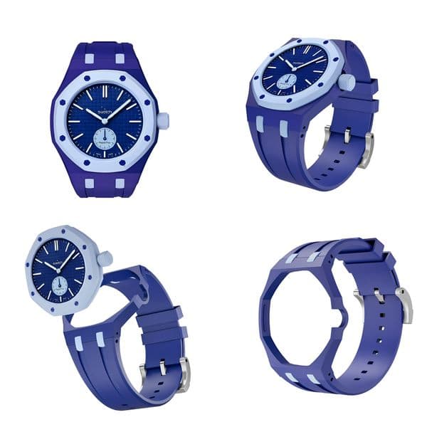 2026 Newest Luxury brand popular men wristwatch Quartz movement pendant Nordic Creative Watch Fashion Art pendant watch with rubber strap