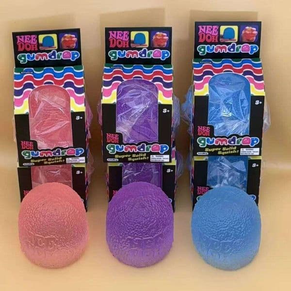 Hot Schylling Needoh Gumdrop Soft Sensory Fidget Collectible Stress Balls Assorted Colors 1 Pack Squeeze Toy Blind Box 26L0603