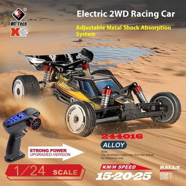 WLtoys 244016 RC Car 1/24 Scale 2WD High Speed 050 Brushed Motor Drift Racing Car RTR Electric Toy In Stock Fast Shipping L260603
