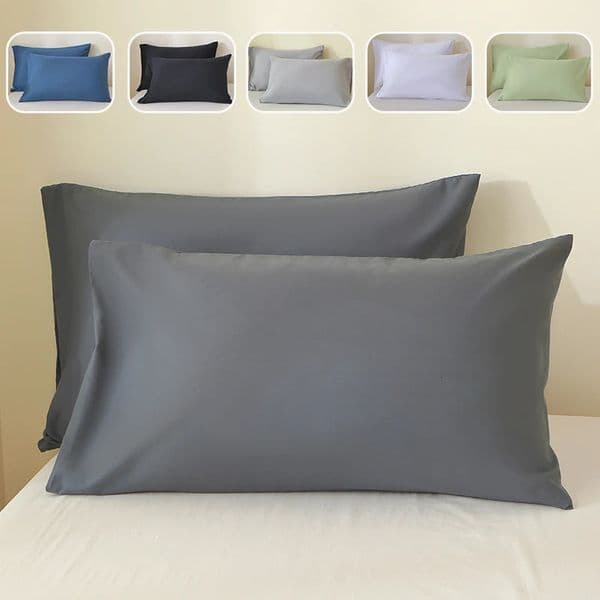 Pillow Case 2 pieces set 50x65 50x70 50x75 50x90cm White 100% polyester Bed USA Standard Queen King Size bedroom Long Pillow Cover Cases 260603