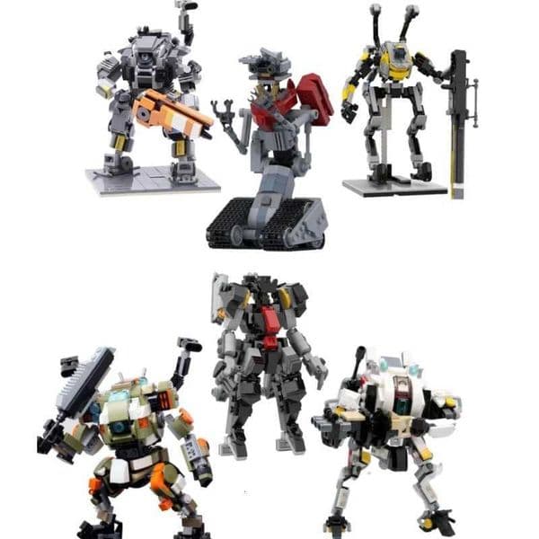 Cool Vanguard-class Titan Model fr Titanfall Mech Warrior Mech-exoskeleton Robot Building Blocks Set For Kids Adts GiftsJ260603