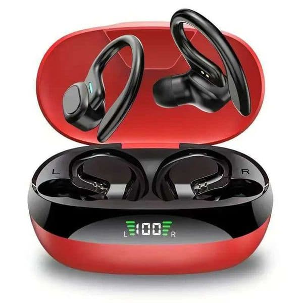 BT Earphones Sports with Earhooks Buds Sports Earphones Running in-Ear Headphones vv2 for Run Walk L260602