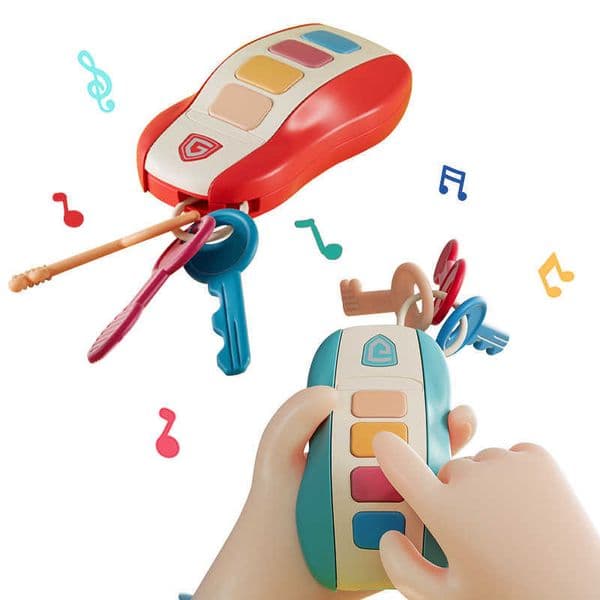 Baby Toys Musical Car Key Vocal Smart Remote Car Voices Pretend Play Educational Toys For Kids Sound Singing Toys Xmas Gifts L260603