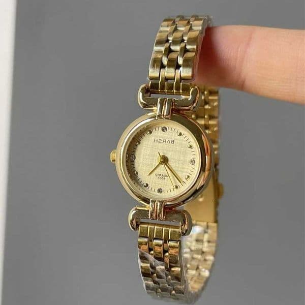 Women Fashion Brand Small Dial Gold Luxury Stainless Steel Strap Quartz Wristes Gift Clock Female L260603