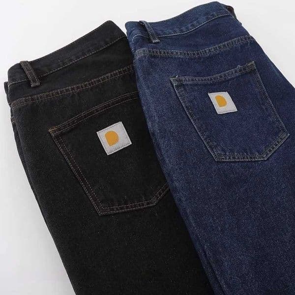 Mens Designer Retro American Jeans Casual Fashion Slim Fit Harajuku High Street Pocket Denim Pant Double Knee Logging Street Straight Skateboard Jeans Q260603