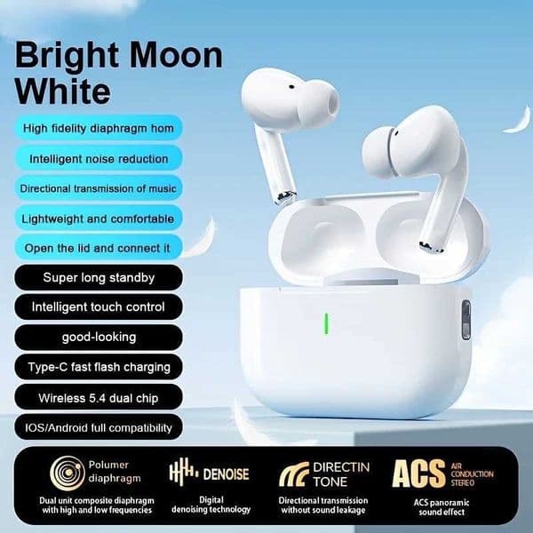Wireless Earbuds New - Long Range Dual Stereo In Ear Earphones Suitable for Sports And Gaming Comfortable Touch Control L260602