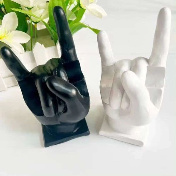 Luxury Designer Decor Drum Stick Creative Drumsticks Display Stand Resin Rock Hand Drumstick Holder gift set Home Decoration Funny Gift For Drummer Decoration H 5
