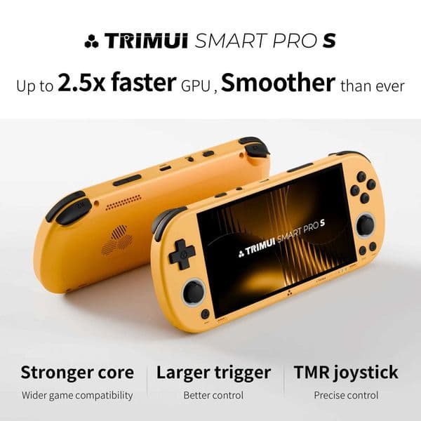 Smart Pro Trimui S TG5050 Handheld Game Console - Best for PSP Game Octa-core 20GHz 496 IPS Display RGB LED 5000mAh BatteryJ260603
