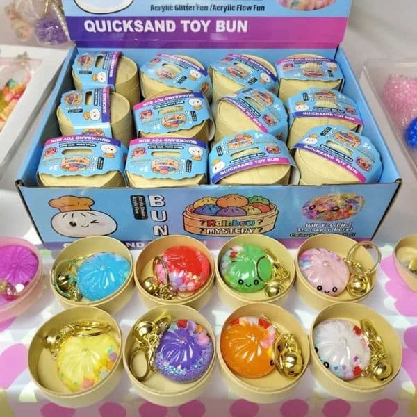 Slow Creative TPR Squishy Dumpling Keychain Fidget Toys Rebound Decompression Toy Cute Bag Pendant Student Adult Stress Relieving Tool Free By Sea Shipp