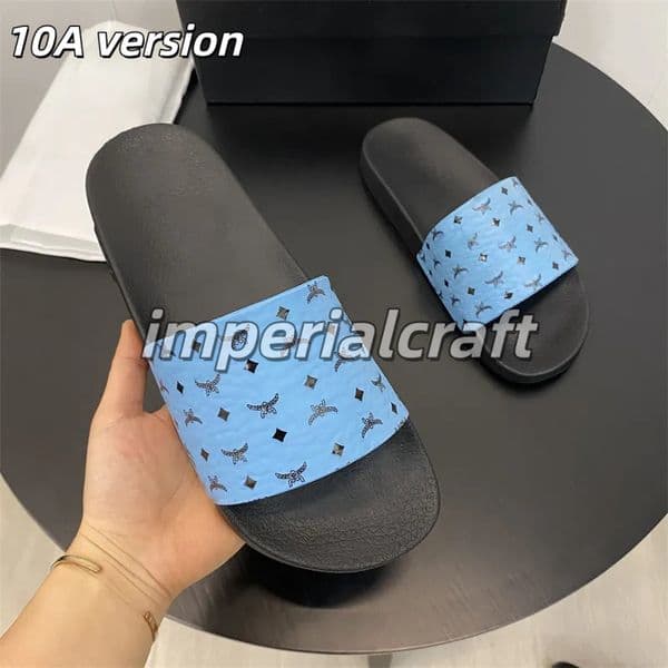 2026 Top Quality Designer Mcmslide Sandals Womens Slidess Casual Slippers Des Chaussures Luxe Espadrilles Signature Luxury Mcm Shoes Men 7be