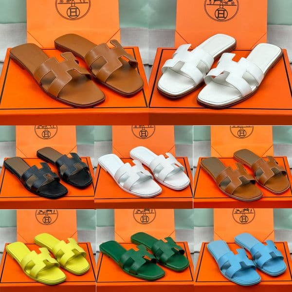 hot Women's designer sandals fashionable classic luxury floral flat sandals summer lightweight beach shoes comfortable flat shoe beach slippers Floral sandals 10A+