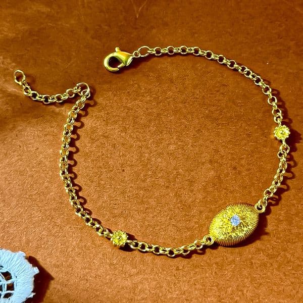 Designer Turquoise Bracelet Gold Tone Crystal Accent Woven Texture Engraved Statement Jewelry Fashion Accessory Gift For Women For Gift And Collectors Today