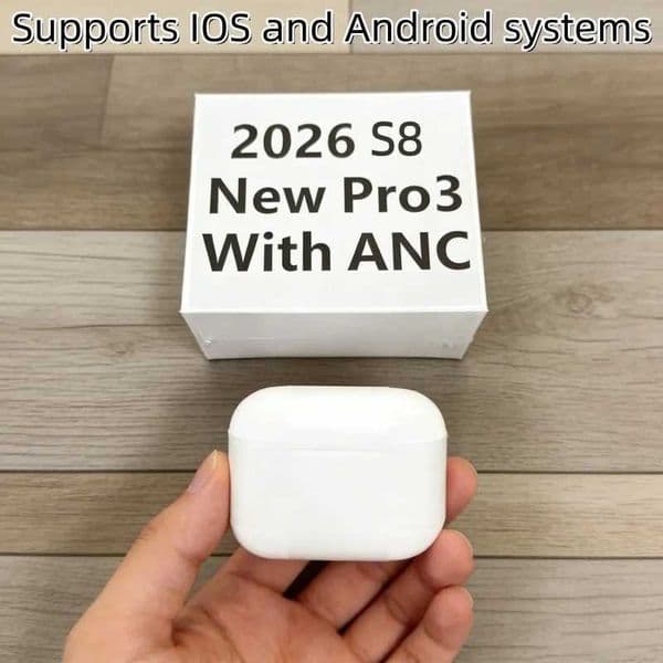 S8 Wireless 2026 Earphones For Pro 3 Ture Wireless Earbuds Sports Pro 2 HiFI Stereo Waterproof Headset TWS Headphone With ANC L260602