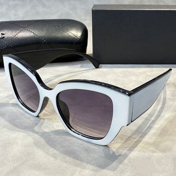 Designer Sunglasses For Women Men Beach Sun Glasses Trendy Square Metal Legs Letter Design Cat Eye Quality Eyeglasses Oval Luxury Monogram Sunglasses