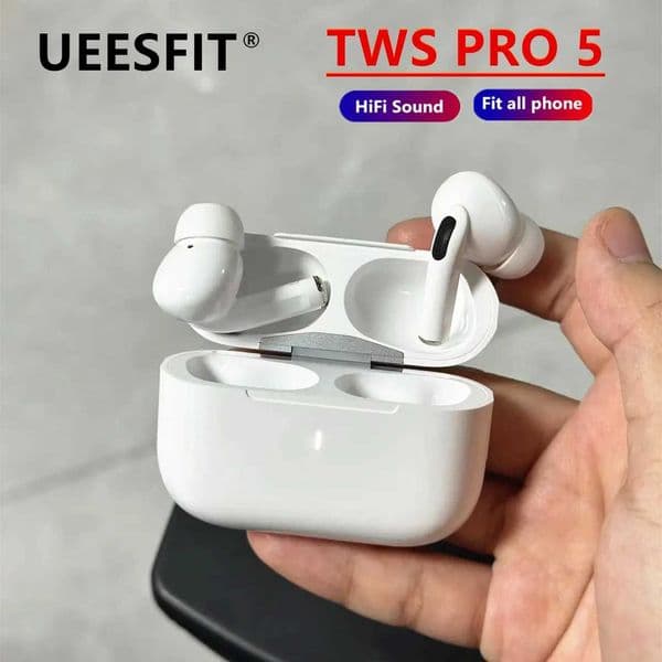 TWS Pro UEESFIT 5 Wireless Bluetooth Earphones Headphones ANC Noise Reduction Earbuds HiFi Sound Low Latency for IPhone Android L260602