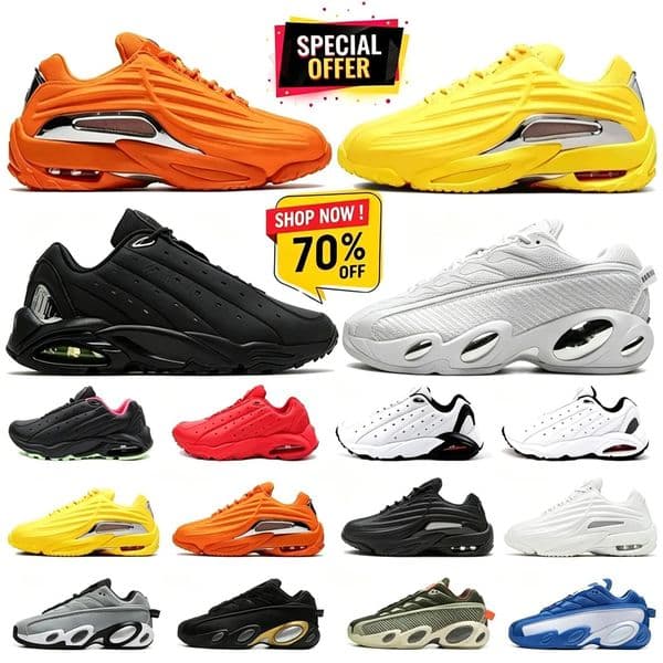 designer nocta terra hot step 2 glide outdoor running shoes sports triple black white total orange gold mens womens sneakers trainers 3646