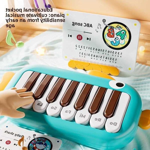 Montessori Baby Music Instrument Electronic Pocket Piano Keyboard Musical Instruments Educational Toy Early Learning for Kids L260603