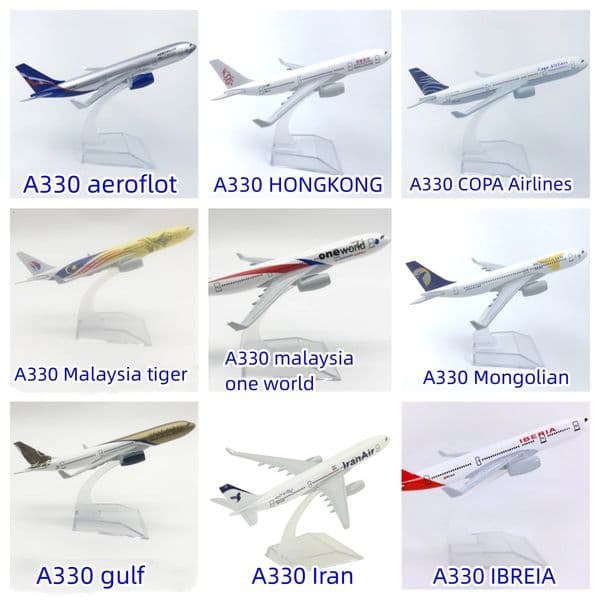 16CM A330 Series Model Plane Metal Scale Aircraft Toy Planes Alloy Metal Diecast Airplane for Collection Decoration Kids Gift 260602