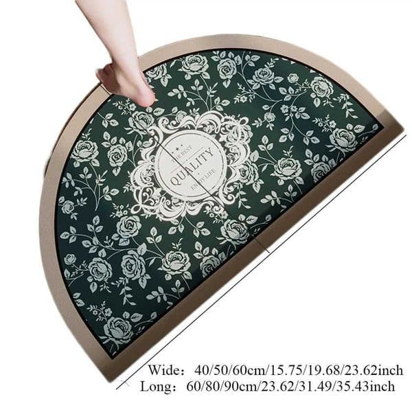 Anti Slip Mat Entrance Door Floor Mats Non-slip Absorbent Crystal Velvet Floor Mats Retro Decorative Carpet Bathroom Kitchen C260603