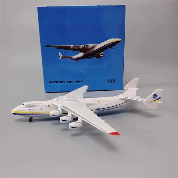 20cm Ukraine Antonov AN225 Mriya Metal Model Airplane 1400 Scale Aircraft Aviation Miniature Plane for Collections L260603JPN9