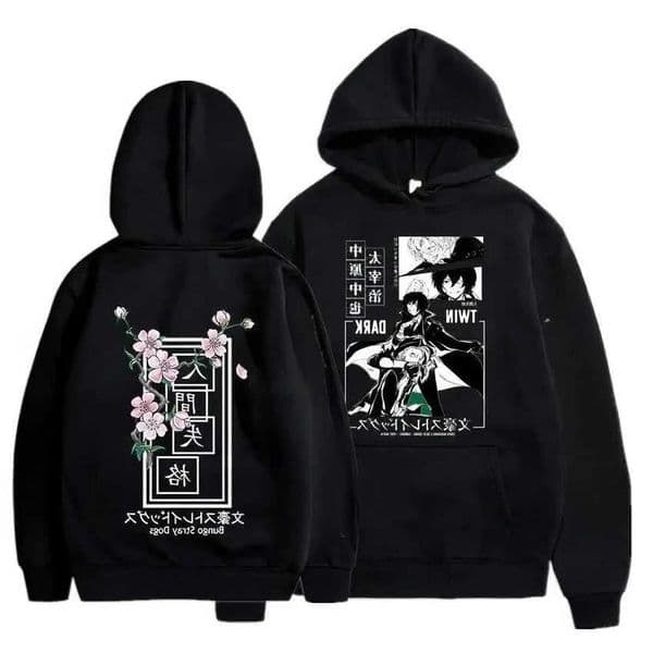 Bungo Anime Stray Dogs Mens Autumn and Winter Warm Fashion Comfortable Hoodies Harajuku Style Hip-Hop Outdoor Sports Strt D260603