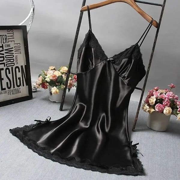 Sexy Lace Patchwork Camisola Lingerie Nighty Wedding Dress Sleep Wear Nightdress Clothes Women's Nightgowns Sexy Nightwear 260602