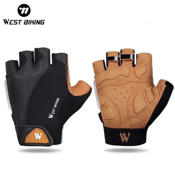 WEST BIKING Sports Cycling Gloves Half Finger Men Women MTB Bike Gloves Running Fitness Gym Riding Motorcycle Bicycle Gloves 260603