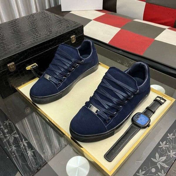 Trendy European Collection 2025 New Fashionable Autumn-Winter Sports White Sneakers Flat Versatile Men's Casual Genuine Leather Shoes