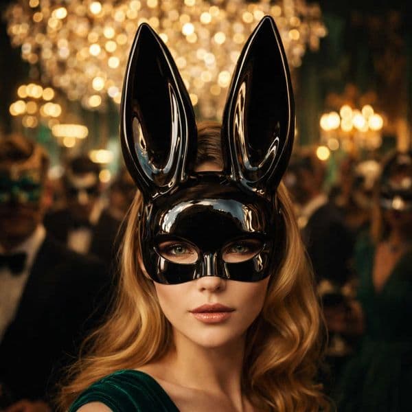 Rabbit Unisex Animal Half Face Cosplay Party Mask Perfect for Birthdays Gatherings Suitable for Men Women L260603TQRF