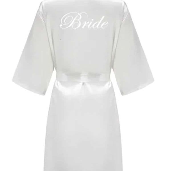 Party Team Bride Robe Kimono Wedding Satin Pajamas Bridesmaid Bathrobe Gold Letter SP089 250609 Y260603