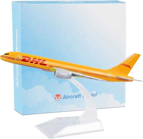 16CM DHL 757 - 1400 Metal Scale Aircraft Diecast Planes Model Aircraft Birthday Gift Model Planes Kids Toys for Boys L26060361SR