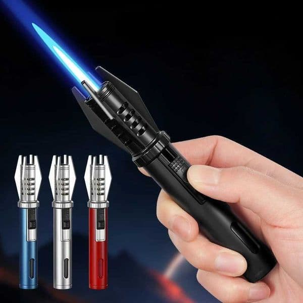 High Temperature Portable Welding Torch Lighter Alloy Body Cigar Lighting Barbecue Camping Handheld Igniter Iatable J260603