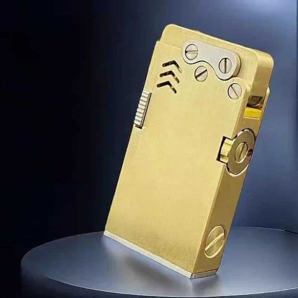 Handmade brass sixth generation autatic ignition mechanical armored dragon tongue lighter one-click ejection oil hine lightJ260603