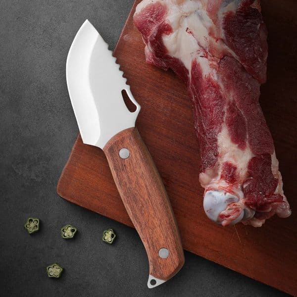 Stainless Steel Kitchen Boning Knife Meat Cleaver Vegetable Slicing Sharp Fruit Wooden Handle Knives 260601