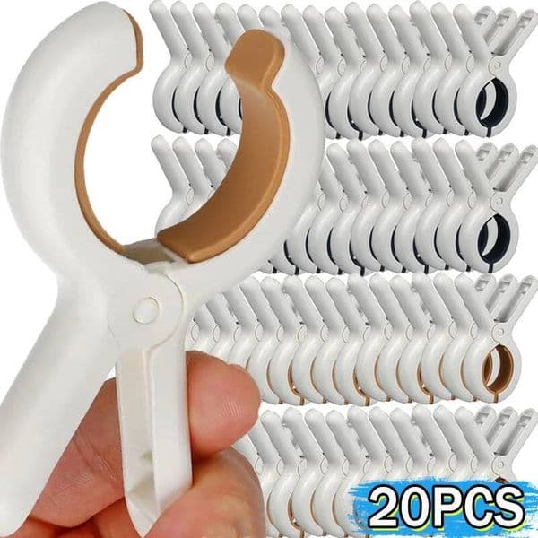 Plastic Clothes Pins with Strong Anti-Rust Springs Heavy Duty Windproof Beach Towel Clips Laundry Clothespins Non-slip Fixed Peg ddmynov