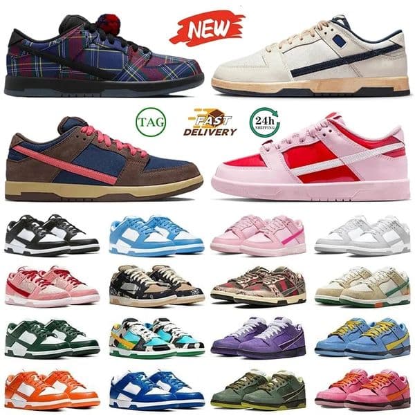 Designer Low Casual Shoes Valentines Day Baroque Brown Adobe Roses Stranger Things Nardwuar Khaki Leopard Krampus White Black Gum UNC Men Women trainers Sneakers