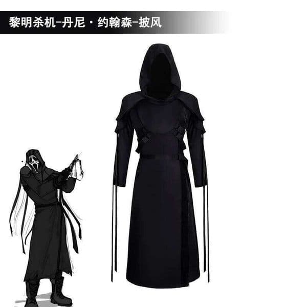 The Ghost Face Cosplay Game Dead Daylight Role Play Uniform Carnival Party Outfit Men Women Halloween Medieval Costume