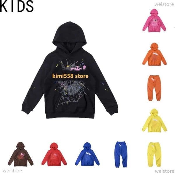 2026 Sweatshirt Boys Clothes designer kids spider hoodie set baby girls tracksuit coat pants luxury High Street Sports suit children jacket