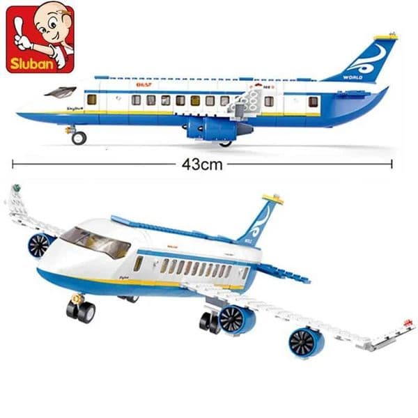 463Pcs City Airport Airbus Aircraft Airplane Plane Brinquedos Avion Model Building Blocks Bricks Educational EIY Toys Gifts J260603