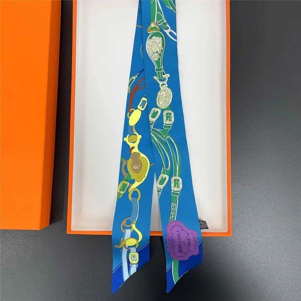 Silk Luxury Rope Design Scarf New 2024 Scarf Women Brand Foulard Skinny Bag Scarves Fashion Hair Headband Neckerchief For Lady X260603