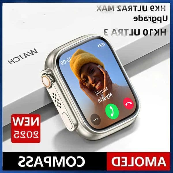 3 Ultra 2025 AMOLED HK10 Smartwatch Men HK9 Upgraded ChatGPT NFC SmartWatch 4GB ROM Dynamic Island Ai Watch Face For Android IOS Y260603