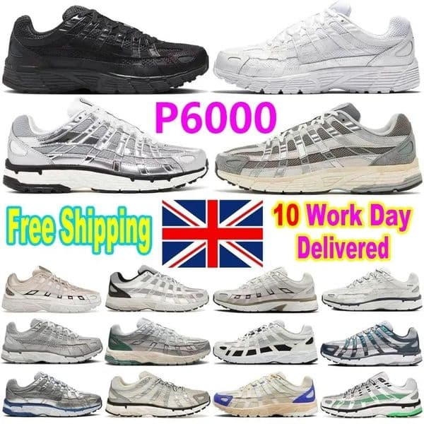 Top P600 0 Runni ng Sh oes Fo r Men Wom en 6000 Designer Trainer s Meta llic Silv er Li ght Bon e Lase Fuc hsia Tri ple Bla ck Burgu ndy Outdoor Sneakers