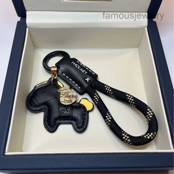 Get Rich Quickly Cowhide Creative Exquisite Simple Couple Gift Cute Bag Pendant Car Keychain