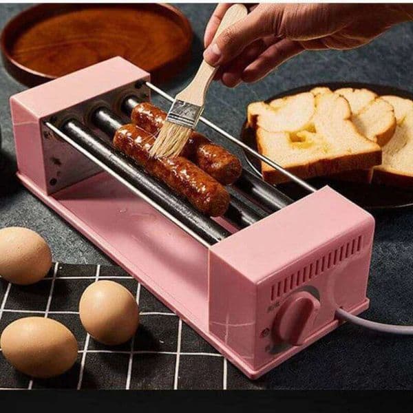 Griller 1PC Home Hot Dog Maker Mini Homemade Grilled Sausage Roller Nonstick Rack Breakfast Machine
