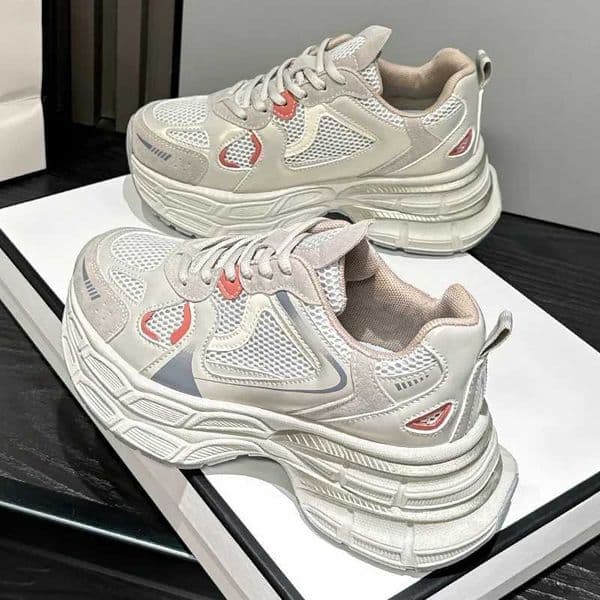 Summer 2025 Silver Pink Dad Sneakers Breathable Womens Casual Running oes Lightweight Thi Bot Sports oes X260603